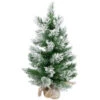 Northlight 22" Flocked Pine Full Artificial Christmas Tree In Burlap Base - Unlit -Christmas Decoration Store northlight v03955 1new 86982.1670057373