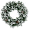 Northlight 36" Snowy Flocked Angel Pine With Pine Cones Artificial Christmas Wreath - Unlit 1 Northlight 36" Snowy Flocked Angel Pine With Pine Cones Artificial Christmas Wreath - Unlit -Christmas Decoration Store northlight v039812c20v03982 01 74155.1690469256