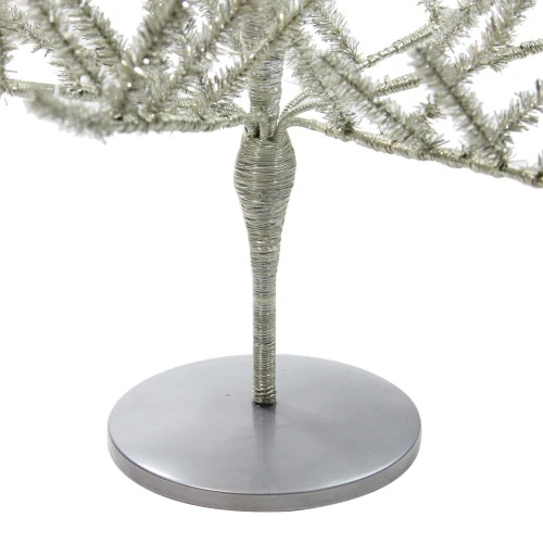 Northlight 3' Full Champagne Tinsel Artificial Christmas Twig Tree - Unlit 7 Northlight 3' Full Champagne Tinsel Artificial Christmas Twig Tree - Unlit - Image 5
