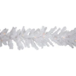Northlight 9' X 8" Pre-Lit Snow White Artificial Christmas Garland, Clear Lights -Christmas Decoration Store northlight v158582c20v158572c20gb16048 02 67487.1691247505