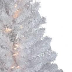 Northlight 3' Pre-Lit LED Snow White Medium Artificial Christmas Tree - Clear Lights -Christmas Decoration Store northlight v15870 02 87419.1692285356
