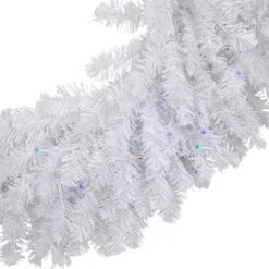 Northlight Pre-Lit White Pine LED Artificial Christmas Wreath - 36-Inch, Multicolor Lights -Christmas Decoration Store northlight v15877 02 62677.1691074597