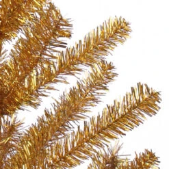 Northlight 3' Medium Gold Tinsel Twig Artificial Christmas Tree, Unlit -Christmas Decoration Store northlight v15947 closeup 74098.1587644072