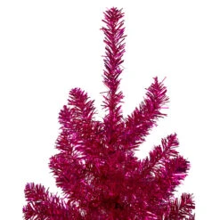 Northlight 4.5" Metallic Pink Tinsel Artificial Christmas Tree - Unlit -Christmas Decoration Store northlight v27356 2 25208.1588354093