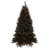 Northlight Pre-Lit LED Black Crystal Pine With Gold Glitter Artificial Christmas Tree - 7.5 Ft Clear Lights 2 Northlight Pre-Lit LED Black Crystal Pine With Gold Glitter Artificial Christmas Tree - 7.5 Ft Clear Lights -Christmas Decoration Store northlight v27364 37340.1588356235