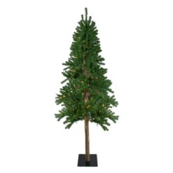 Northlight 7' Pre-Lit Alpine Artificial Christmas Tree - Multi Lights