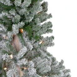 Northlight 6' Pre-Lit Flocked Alpine Artificial Christmas Tree, Clear Lights -Christmas Decoration Store northlight v27441 1updated 90452.1671699958
