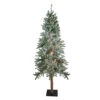 Northlight 6' Pre-Lit Flocked Alpine Artificial Christmas Tree, Clear Lights -Christmas Decoration Store northlight v27441updated 23198.1671699955