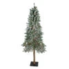 Northlight 6' Pre-Lit Flocked Alpine Artificial Christmas Tree - Multi Lights -Christmas Decoration Store northlight v27442updated 44217.1665519658