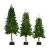 Northlight Set Of 3 Pre-Lit Slim Alpine Artificial Christmas Trees 6' - Multi Lights -Christmas Decoration Store northlight v27446 45007.1665580035