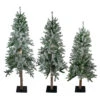 Northlight Set Of 3 Slim Flocked Alpine Artificial Christmas Trees 6' - Unlit -Christmas Decoration Store northlight v27447 57719.1588358965