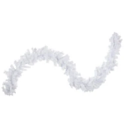 Northlight 9' X 10" Icy White Iridescent Spruce Artificial Christmas Garland - Unlit