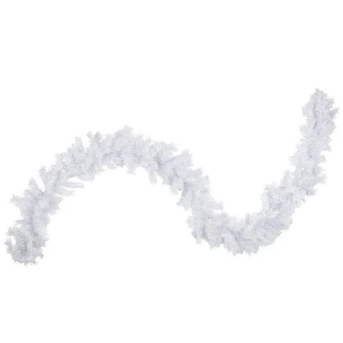Northlight 9' X 10" Icy White Iridescent Spruce Artificial Christmas Garland - Unlit 3 Northlight 9' X 10" Icy White Iridescent Spruce Artificial Christmas Garland - Unlit