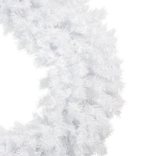 Northlight 48" Icy White Spruce Artificial Christmas Wreath - Unlit 5 Northlight 48" Icy White Spruce Artificial Christmas Wreath - Unlit - Image 3
