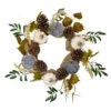 Northlight Pumpkins Foliage Grapevine Artificial Thanksgiving Wreath, 24-Inch, Unlit