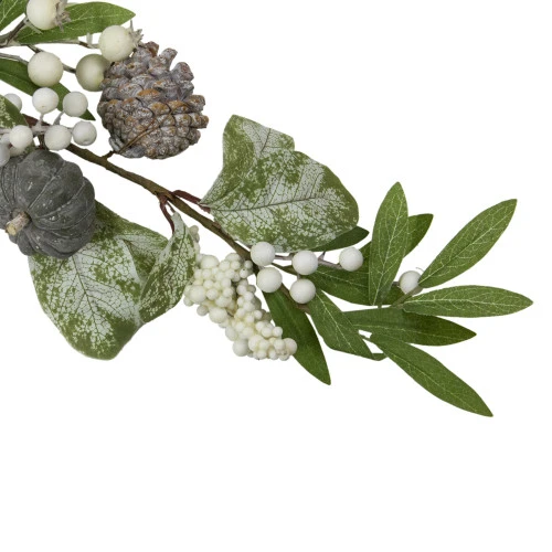 Northlight 5' X 8" Pumpkin, Berries And Leaves Artificial Thanksgiving Garland - Unlit 6 Northlight 5' X 8" Pumpkin, Berries And Leaves Artificial Thanksgiving Garland - Unlit - Image 4