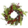 Northlight Frosted Pine Cones And Berries Artificial Christmas Wreath - 18-Inch, Unlit -Christmas Decoration Store northlight vm26540 07880.1588357523