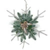 Northlight 24" Green And Winter White Frosted Mixed Pine Twig Snowflake Christmas Ornament -Christmas Decoration Store northlight vm26560 99158.1587643945