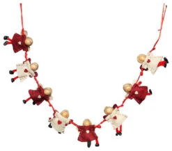 Northlight 4" X 26" Red And Beige Angel Dolls Christmas Garland - Unlit -Christmas Decoration Store northlight wu86299 3 68179.1600737674