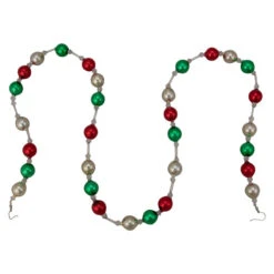 Northlight 18ct Red And Green Beaded Garland With Christmas Ornaments 30" -Christmas Decoration Store northlight wy04152 4 73643.1588349631