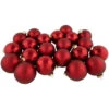 Northlight 72ct Red 2-Finish Glass Christmas Ball Ornaments 4" (100mm) 2 Northlight 72ct Red 2-Finish Glass Christmas Ball Ornaments 4" (100mm) -Christmas Decoration Store northlight wy15217 3 79172.1677147724
