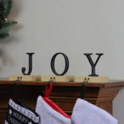 Northlight Set Of 3 Metal And Wood “JOY” Weighted Christmas Stocking Holder 6“ 7 Northlight Set Of 3 Metal And Wood “JOY” Weighted Christmas Stocking Holder 6“ -Christmas Decoration Store northlight wy15248 3 77958.1587644143