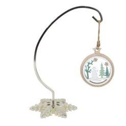 Northlight 10.25" Silver Snowflake Shaped Christmas Ornament Holder -Christmas Decoration Store northlight wy15254 2updated 12243.1644457915