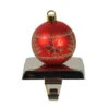 Northlight 5.5" Red And Gold Snowflake And Christmas Tree Ball Ornament Stocking Holder -Christmas Decoration Store northlight wy15259 40888.1664901050