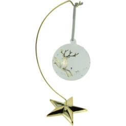Northlight 12" Gold-tone 5 Point Star Metal Christmas Ornament Display Stand -Christmas Decoration Store northlight wy94483 5 61582.1682077756