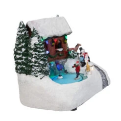 Northlight 7.5" White Lighted LED Musical Christmas Ice Skating Village Tabletop Decor -Christmas Decoration Store northlight xh27848 3 47293.1588406324