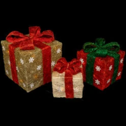 Northlight Set Of 3 Lighted Red And Gold Gift Boxes Christmas Outdoor Decorations 10" 9 Northlight Set Of 3 Lighted Red And Gold Gift Boxes Christmas Outdoor Decorations 10" -Christmas Decoration Store northlight y76261 03 49832.1697041495