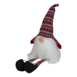 Northlight 23" Red And Gray Striped Christmas Santa Gnome With Dangling Legs 8 Northlight 23" Red And Gray Striped Christmas Santa Gnome With Dangling Legs -Christmas Decoration Store northlight yj02255 2 13400.1587645151