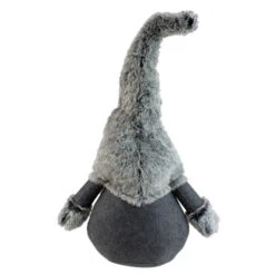 Northlight 20" Gray Sitting Tabletop Christmas Gnome With Faux Fur Hat -Christmas Decoration Store northlight yj02270 3 79934.1588402925