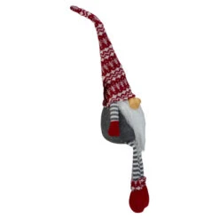 Northlight 24" Gray And Red Smiling Dangling Leg Christmas Gnome Decoration -Christmas Decoration Store northlight yj36284 b 1 82531.1587645150