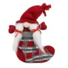 Northlight 10" Red And Gray Isolde Gnome Christmas Stocking Tabletop Figurine -Christmas Decoration Store northlight yj37594 35929.1588415717