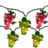 Northlight 5-Count Red And Green Grape Cluster String Light Set, 8ft Brown Wire 1 Northlight 5-Count Red And Green Grape Cluster String Light Set, 8ft Brown Wire -Christmas Decoration Store northlight ys18884 1 48518.1665433297