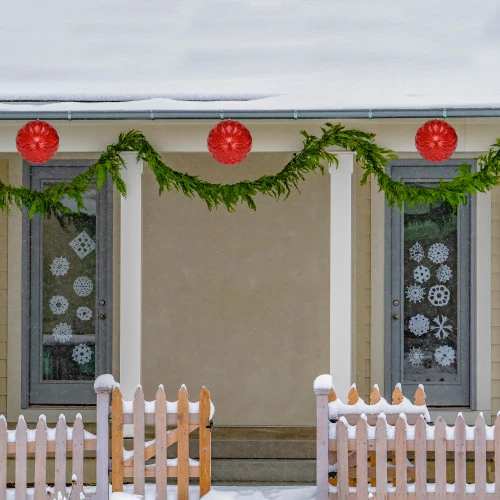 Northlight 6" LED Lighted Red Crystal Sphere Outdoor Christmas Decoration 4 Northlight 6" LED Lighted Red Crystal Sphere Outdoor Christmas Decoration - Image 2