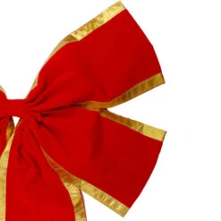 Northlight 24" X 38" Red And Gold 4-Loop Velveteen Christmas Bow Decoration -Christmas Decoration Store northlight ys28018 1 15102.1664467288