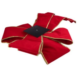 Northlight 40" Giant Red 3D 11-Loop Velveteen Christmas Bow With Gold Trim -Christmas Decoration Store northlight ys28023 2 88454.1665173701