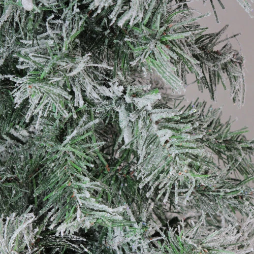 Northlight 3' Medium Flocked And Glittered Woodland Alpine Artificial Christmas Tree - Unlit 4 Northlight 3' Medium Flocked And Glittered Woodland Alpine Artificial Christmas Tree - Unlit - Image 2