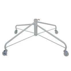 Northlight White Metal Rolling Christmas Tree Stand For 9'-12' Artificial Trees