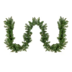 Northlight 50' X 10" Pre-Lit Buffalo Fir Commercial Artificial Christmas Garland, Warm White Lights