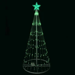 Northlight 4' Green LED Lighted Christmas Tree Show Cone Outdoor Decoration