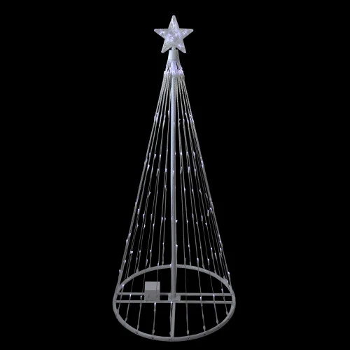 Northlight 4' Pre-Lit White LED Show Cone Christmas Tree Yard Decor 3 Northlight 4' Pre-Lit White LED Show Cone Christmas Tree Yard Decor