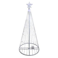 Northlight 4' Pre-Lit White LED Show Cone Christmas Tree Yard Decor 7 Northlight 4' Pre-Lit White LED Show Cone Christmas Tree Yard Decor -Christmas Decoration Store northlight zg15642 3 16803.1600218898