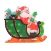 Northlight 17" Pre-Lit Green And Red Holographic Santa In Sleigh Christmas Window Silhouette Decoration 1 Northlight 17" Pre-Lit Green And Red Holographic Santa In Sleigh Christmas Window Silhouette Decoration -Christmas Decoration Store northlight zg15705 58541.1587644272