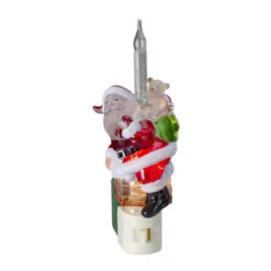 Northlight 7" Santa Claus In Chimney Christmas Bubble Night Light -Christmas Decoration Store northlightct 27 217 107 05621.1663773984