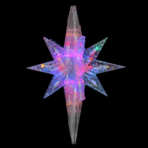 Northlight 19" Multicolor LED Twinkling 3D Bethlehem Star Hanging Christmas Decoration 4 Northlight 19" Multicolor LED Twinkling 3D Bethlehem Star Hanging Christmas Decoration - Image 2