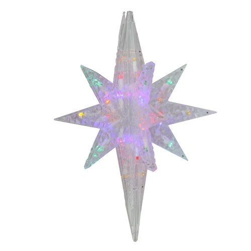 Northlight 19" Multicolor LED Twinkling 3D Bethlehem Star Hanging Christmas Decoration 3 Northlight 19" Multicolor LED Twinkling 3D Bethlehem Star Hanging Christmas Decoration