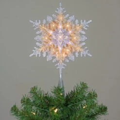 Northlight 13.5" Lighted Gold And Silver 3 Layer Snowflake Christmas Tree Topper - Clear Lights 10 Northlight 13.5" Lighted Gold And Silver 3 Layer Snowflake Christmas Tree Topper - Clear Lights -Christmas Decoration Store northlightct 74 824 107 4 18695.1665611044